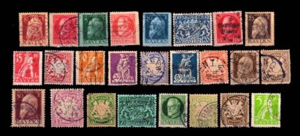 BAVARIA (Germany State) - 25 Different Used Stamps, Old 1876-1914