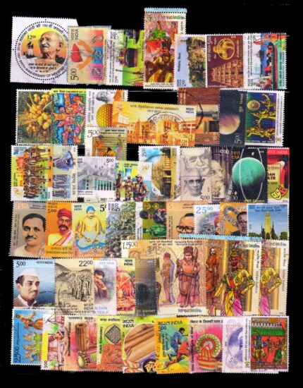 INDIA YEAR PACK 2018 - 70 Different, Commemoratives Used Stamps