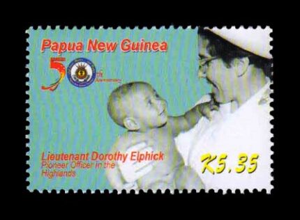 PAPUA NEW GUINEA 2006 - Lientenant Dorothy Elphick, Holding Baby, Pioneer Officer in Highland, 1 Value Stamp, MNH, S.G. 1133, Cat. £ 4.50