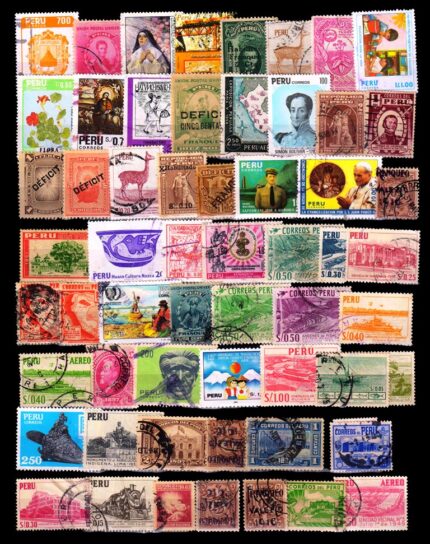 PERU - 85 Different Used, Mostly Large Stamps