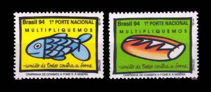 BRAZIL 1999 - Campaign Against Famine and Misery, Set of 2 Stamps, MNH, S.G. 2667-2668
