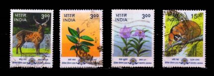 INDIA 2000 - Flora and Fauna, Animal, Set of 4 Used Stamps, S.G. 1913-1916