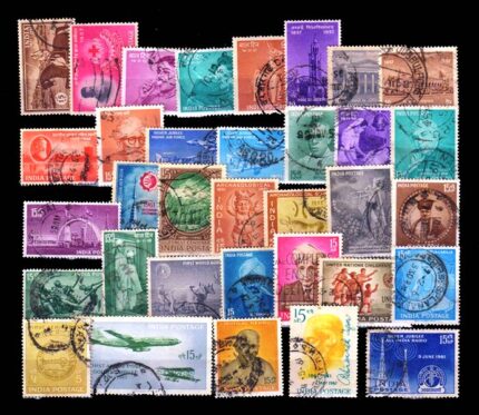 INDIA Old Commemoratives, 34 Different Used Stamps, (1957 to 1961 Period)