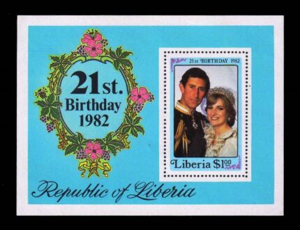 LIBERIA 1982 - Lady Diana Spencer and Prince Charles, Wedding Photographer, Miniature Sheet, MNH, S.G. MS 1532