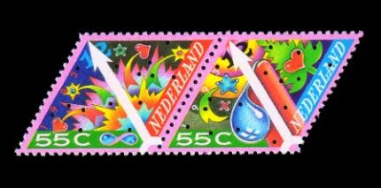 NETHERLAND 1993 - Christmas, Candle and Fire Works, Set of 2 Stamps, MNH