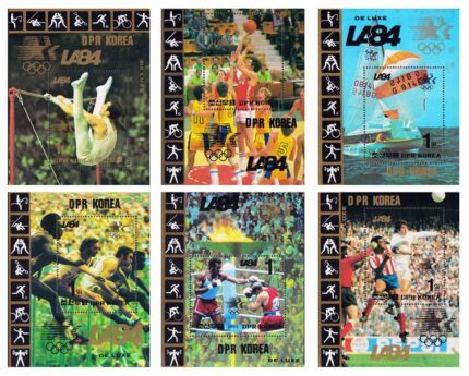 NORTH KOREA 1983 - Olympic Games, Los Angeles, 6 Different Miniature Sheet MNH