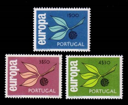 PORTUGAL 1965 - Europa Spring, Set of 3 Stamps, MNH, S.G. 1276-1278, Cat. £ 40