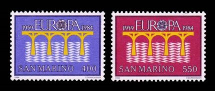 SANMARINO 1984 - Europa, Bridge, Set of 2 Stamps, MNH, S.G. 1224-1225, Cat. £ 8.75