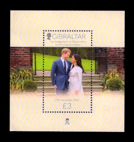 GIBRALTAR 2017 - Prince Harry and Meghan Markle, Miniature Sheet
