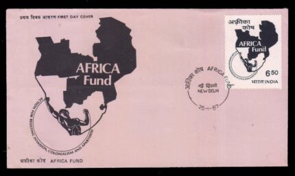 INDIA 25-1-1987, Inauguratin of Africa Fund, First Day Cover