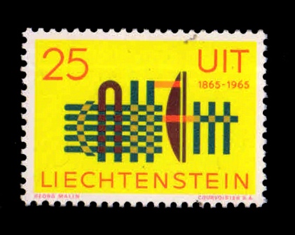 Liechtenstein 1965 - Telecommunication, ITU Cent., 1 Value, MNH, S.G. 452