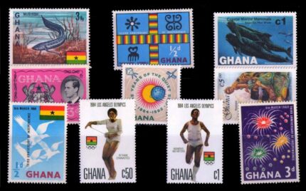 Ghana - 10 Different Thematic Stamps - Mint Only