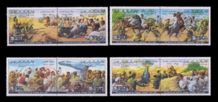 LIBYA 1981- Battle War, 8 Different (4 Pairs), MNH, 2nd Series, S.G. 1037-1044