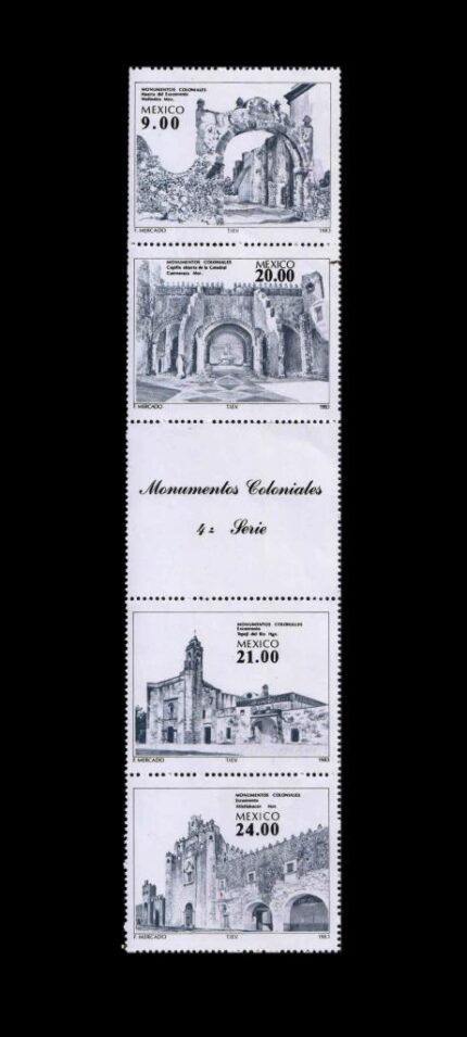 MEXICO 1982-Colonial Architecture, Set Of 4, MNH, S.G. 1660- 1663, Cat. £3.75