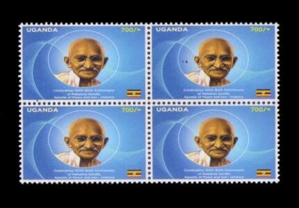UGANDA 2018- Mahatma Gandhi, 150th Birth Anniversary, Block Of 4, MNH