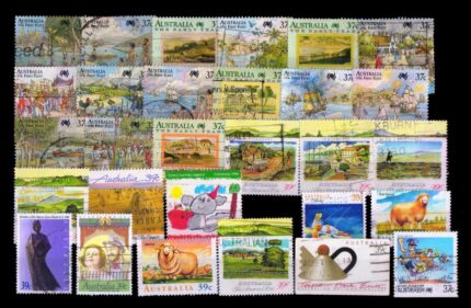 Australia-37 & 39 Cent 29 Different Large Used Stamps