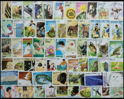 BENIN - 180 Different Large Stamps