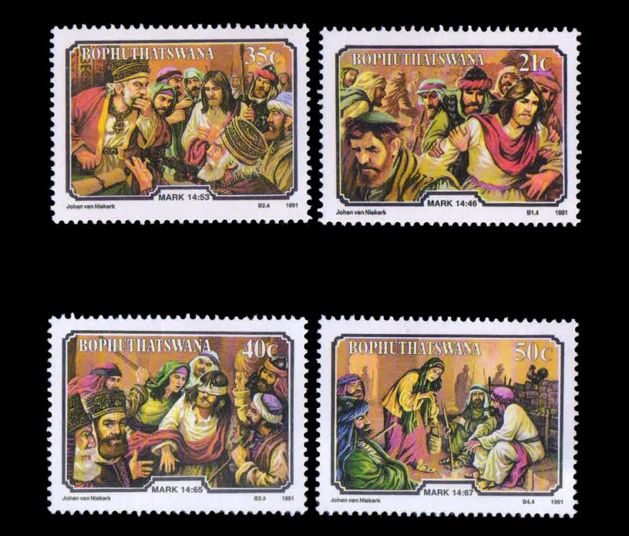 Bophuthatswana 1991- Easter- Jesus, Set Of 4, MNH, S.G. 256-259, Cat. £2.50