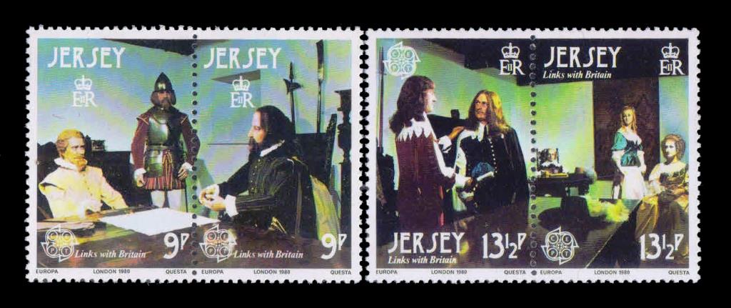 Jersey 1980- Europa, Links With Britain, Set Of 4 MNH, S.G. 226-229