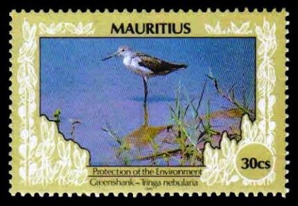 Mauritius 1989- Bird, Common Green Shank, 1 Value, MNH, S.G. 808 A. Cat. £1.50