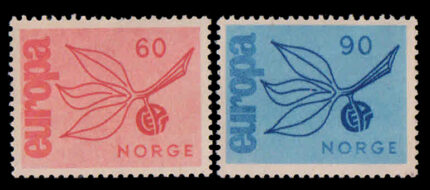 Norway 1965- Europa Sprig, Set Of 2, MNH, S.G. 581-582