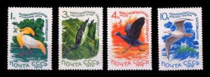 RUSSIA 1976- Water Birds, Set Of 4, MNH, S.G. 4545,46,47,49, Cat. £5