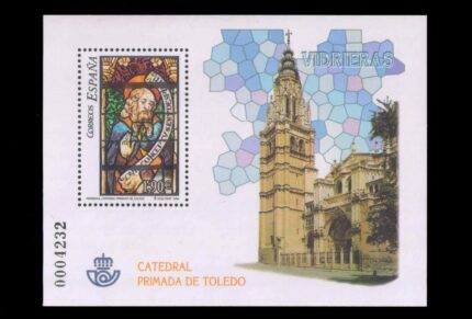 SPAIN 2004- Toledo Cathedral- Stained Glass Window, Miniature Sheet, MNH, S.G. Ms4085, Cat. £8.25