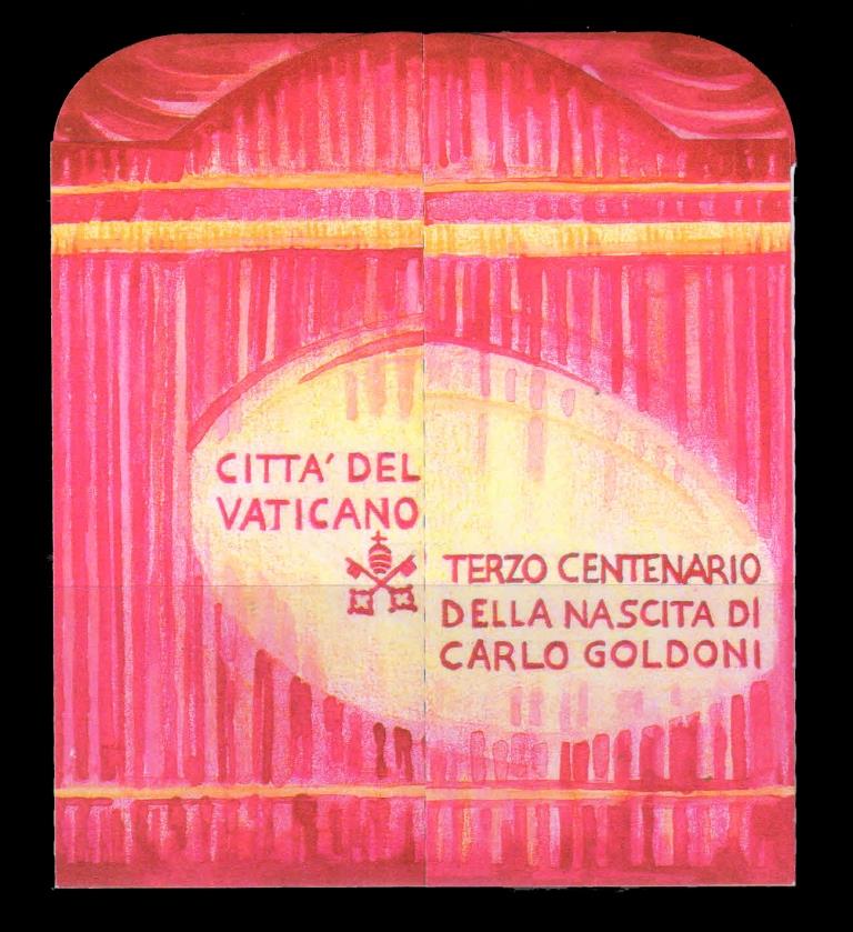 Vatican City 2007, Carlo Goldoni, 300th Birth Anni, Odd Shape MS In Booklet Form, MNH, S.G. Ms 1503, Cat. £14.00 (2)